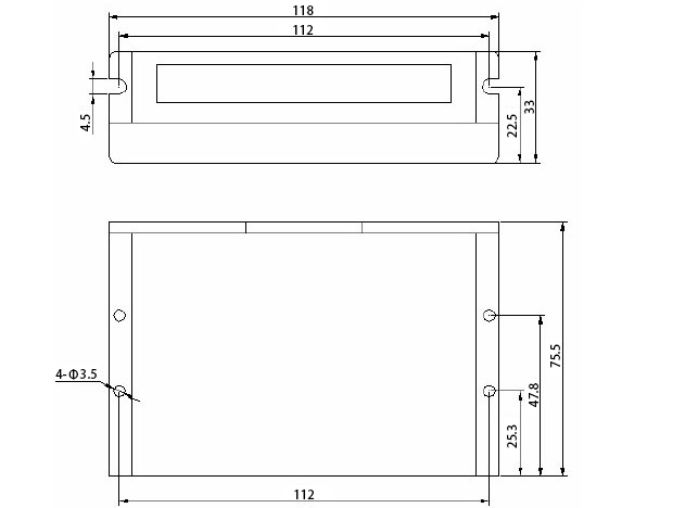 Digital Stepper Driver 1-4.2A 20-50V DC for Nema 17, 23 Stepper Motor(图4) dsp57 dimension