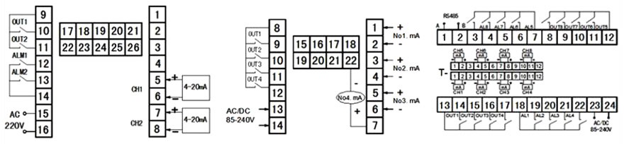 PID Temperature Controller, Multi Channel(图2) PID temperature controller wiring program input I2