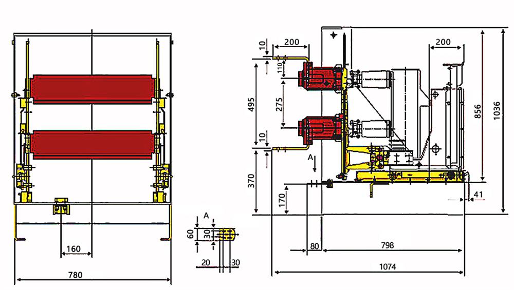 12kV Vacuum Circuit Breaker, 1250A, 2000A(图1) Vacuum circuit breaker inside construction