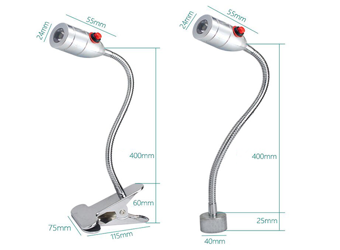 LED Machine Light, 1W/ 3W(图1) Dimension of machine tool lighting of 6002