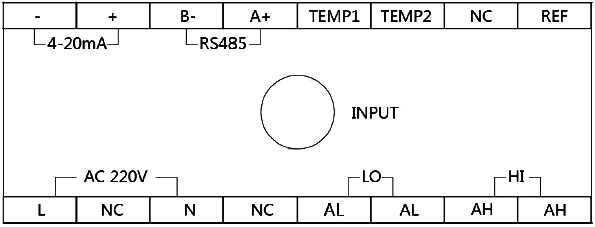 Digital pH/ORP Meter for Water Testing(图1) Digital pH/ORP meter wiring diagram