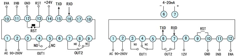 Digital Counter, 4 Digit, Up/Down, Number/Length/Batch(图5) Digital counter up down wiring diagram