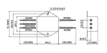 1A EMI Power Line Filter, 1 Phase(图2) Single phase power line filter 1A-10A dimension