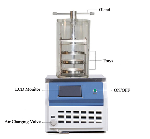 Ordinary/Gland Type Vacuum Freeze Dryer Machine(图1) Structure Diagram of Ordinary/Gland Type Vacuum Freeze Dryer Machine