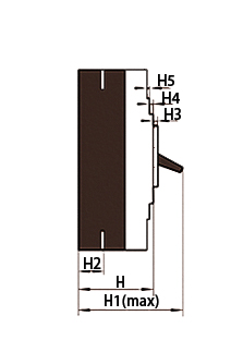 2 Pole Molded Case Circuit Breaker, 20A/ 30A/ 40A/ 50A to 100A(图3) Diemension of molded case circuit breaker 2