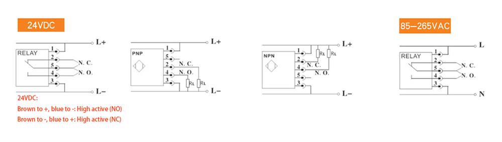 Thermal Dispersion Air Flow Switch, 24VDC/ 220VAC(图3) Thermal dispersion air flow switch wiring diagram