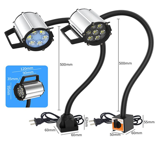 LED Machine Light, 5W-14W(图1) Dimension of machine tool lighting of 50F
