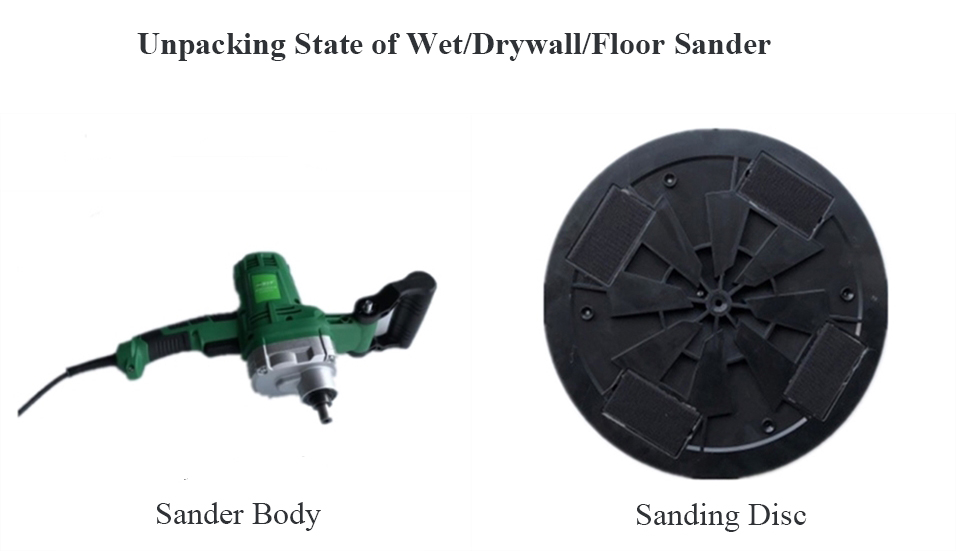 Wet/Drywall/Floor Sander with Sanding Disc/Pad(图2) Unpacking State of the Wet/Drywall/Floor Sander