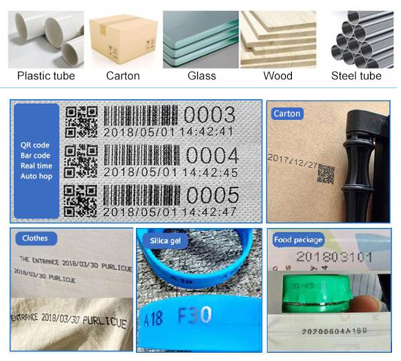 Handheld Barcode/QR Code Inkjet Printer(图1) Handheld Inkjet Printer Printing Materials and Content