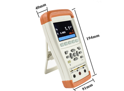 Handheld LCR Meter, 100Hz~100kHz(图2) Dimension Drawing of Hand-held LCR Meter, 100Hz~100kHz