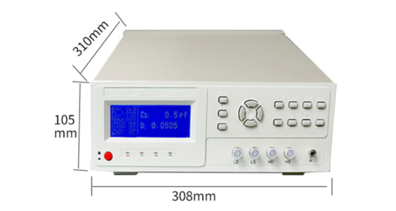 Digital LCR Meter, 50Hz~100kHz(图3) Dimension Drawing of Digital LCR Meter, 50Hz~100kHz