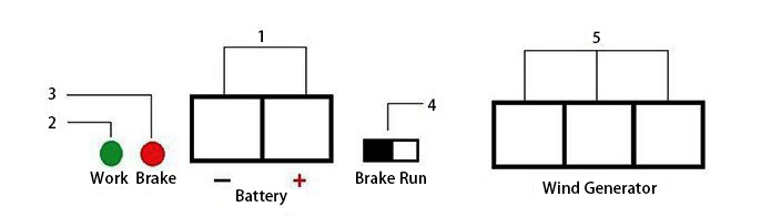 1000W 12V/24V/48V Wind Turbine Charge Controller(图1) Wind harge controller wiring diagram