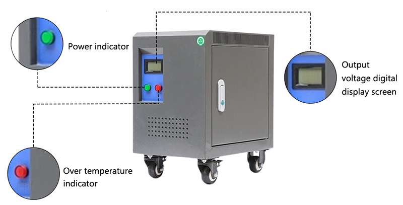 1 kVA Isolation Transformer, Single Phase, 240V to 120V(图2) Single phase isolation transformer details