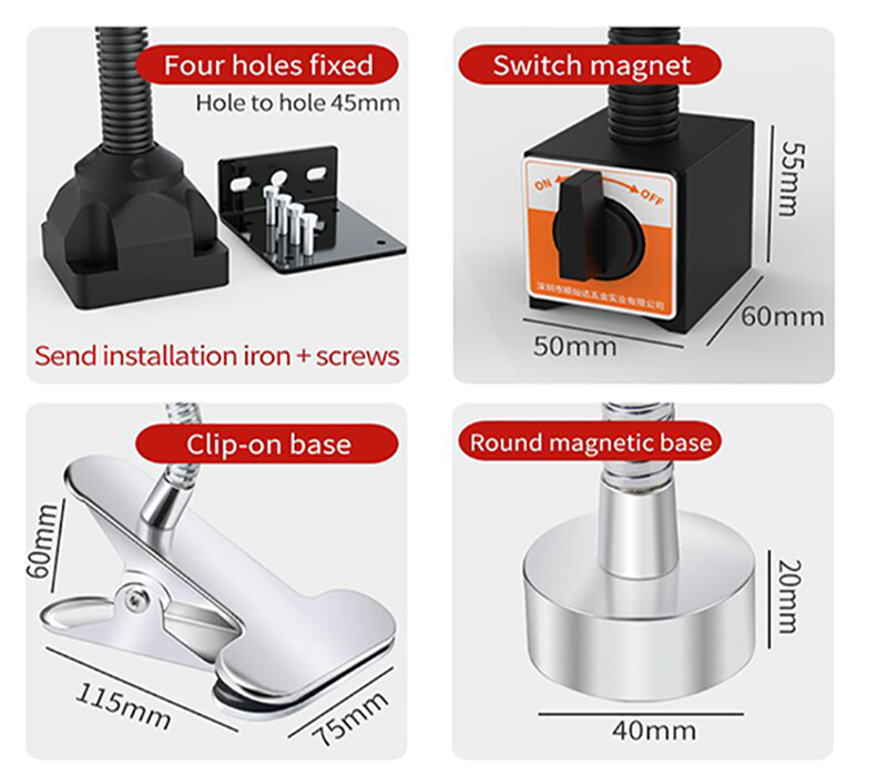 LED Machine Light, 1W/ 3W(图2) Dimension of machine tool lighting of 6002
