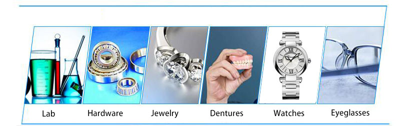 3L Ultrasonic Cleaner for Jewelry/Dentures/Parts(图1) 3.2L Ultrasonic Cleaner Applications