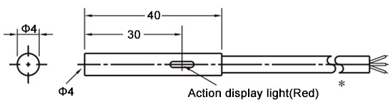 Proximity Sensor, Inductive, 4 mm, NPN(图1) Proximity sensor inductive 4 mm dimensional drawing