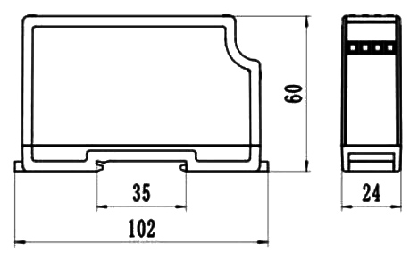 DC Voltage Transducer for Measuring Bidirectional Voltage 10mV-1000V(图1) DC voltage transducer for bidirectional voltage 10mV to 1000V dimension