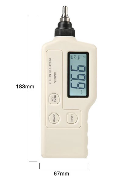 Handheld Vibration Meter(图1) handheld vibration meter dimension