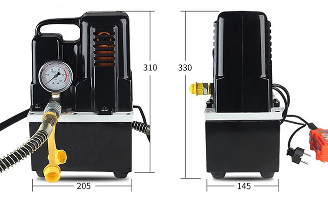 1.2 kW Hydraulic Electric Pump, 10000 psi(图2) 1200w electric hydraulic pump dimension