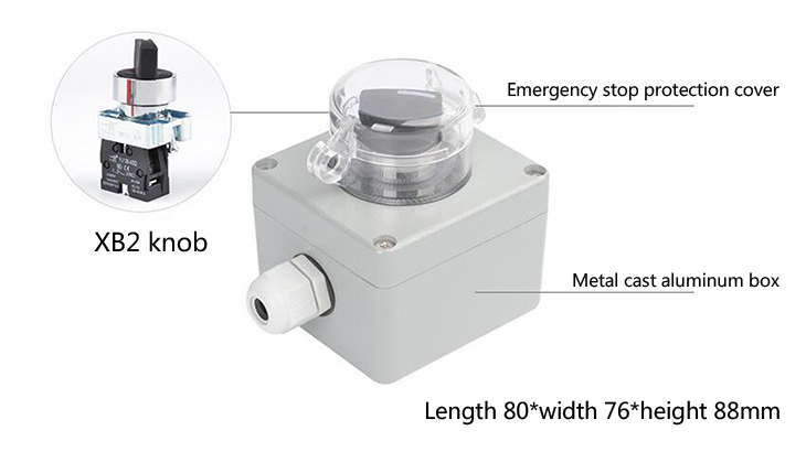 Push Button Switch, 1 NC/1 NO, 22 mm(图4) Push button switch 1 NC 1 NO structure