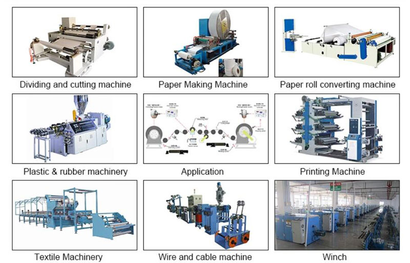 Magnetic Powder Brake, Hollow Shaft, 6Nm-200Nm(图3) Magnetic powder brake appication