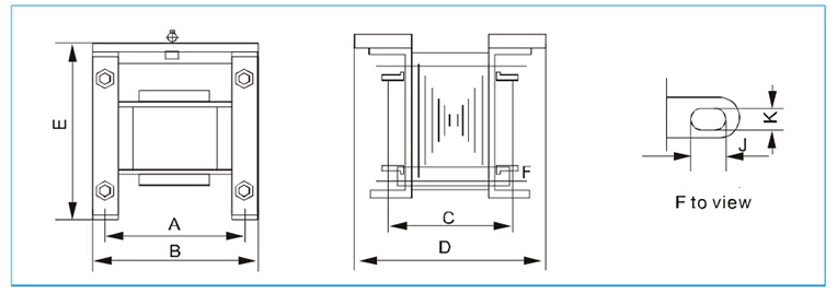 6000VA Control Transformer, 220/440V to 120/48/12V(图2) Control transformer dimension