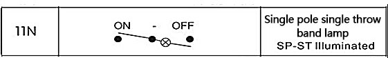 Illuminated Rocker Switch, 3 Pin(图2) Wiring circuit diagram