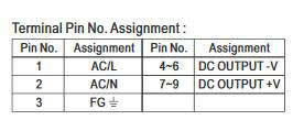 15V DC 20A 300W Switching Power Supply(图2) SMPS power supply terminal pin number assignment