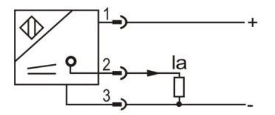 Analog Output Proximity Sensor, Inductive, M12(图4) Wiring diagram of proximity sensor of LR18X 0-20mA/ 4-20mA