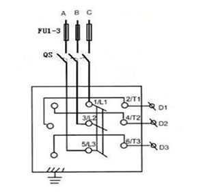 3 Phase Forward Reverse Switch, 7A/ 12A/ 20A(图3) Working principle of forward reverse switch