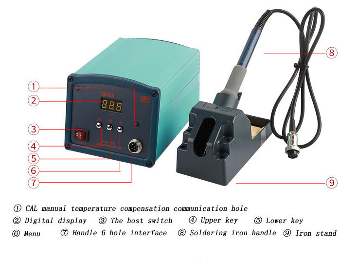 90W Digital Soldering Station, 110V/220V(图1) Digital soldering station