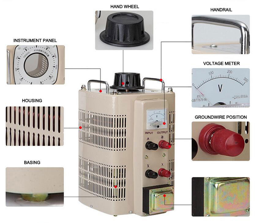 30 kVA Single Phase Variac Voltage Regulator(图1) 30 kVA single phase variac voltage regulator