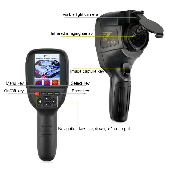 Handheld Thermal Imaging Camera(图2) HT-18 thermal imaging camera infrared camera constitution