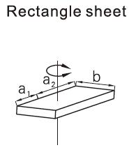 Pneumatic Rotary Actuator, Rack and Pinion, Double acting(图37) Rectangle sheet of pneumatic rotary actuator