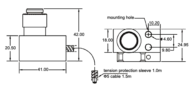 CNC Tool Setter for Z Axis Setting, Height 42mm(图1) CNC tool setter for z axis setting height 42mm dimension