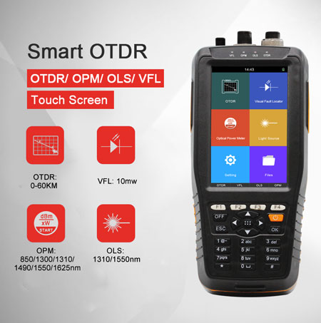 Handheld Smart OTDR Fiber Tester(图1) Smart otdr