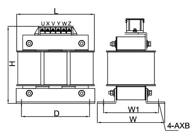 5 hp (3.7 kW) AC Line Reactor, 3 Phase Input(图1) ac reactor size