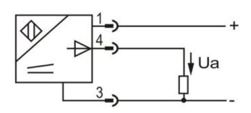 Analog Output Proximity Sensor, Inductive, 0-10V/ 0-20mA(图3) Wiring diagram of proximity sensor of LE80XZ 0-10v