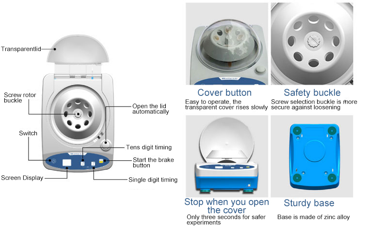 6000 rpm Digital Centrifuge Machine(图5) Digital centrifuge machine detail