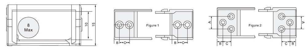 Cable Drag Chain, 15 x 30mm(图2) Drag chain 10 x 20 mm dimension