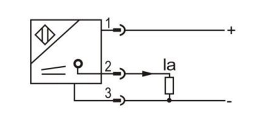Analog Output Proximity Sensor, Inductive, Flush/ Non-flush(图5) Wiring diagram of proximity sensor of 0-20mA