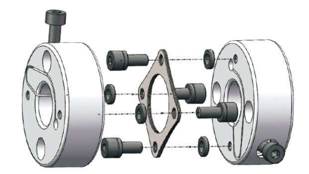 One Diaphragm Coupling, 8mm to 20mm(图2) Diaphragm coupling detail