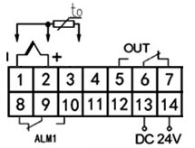Freezer Temperature Controller, Dual Digital, Pt100(图1) Freezer temperature controller wiring diagram