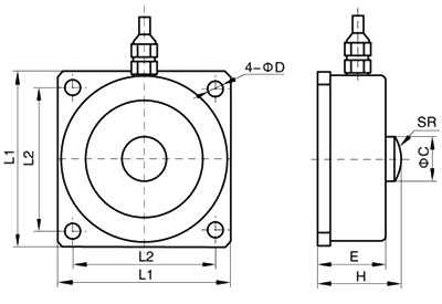 Compression Load Cell, 300kg/1000kg/25 ton/50 ton to 100 ton(图1) Compression load cell 300kg to 50 ton dimension