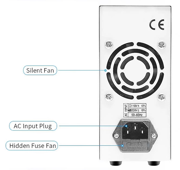 2A 30V 60W Variable Linear DC Power Supply(图2) DC power supply detail features