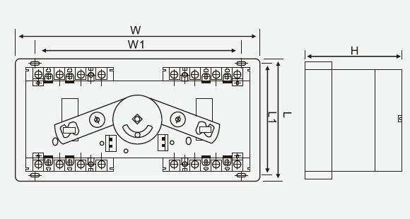 Automatic Transfer Switch, 3/4 Pole, 630/700/800 Amps(图1) 800 Amps Automatic Transfer Switch Dimensions