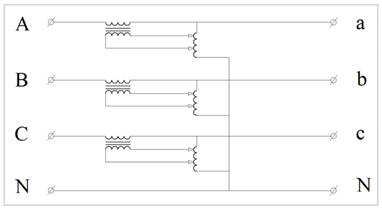 15 kVA 3 phase AC Automatic Voltage Stabilizer(图1) 3 phase voltage stabilizer schematic diagram