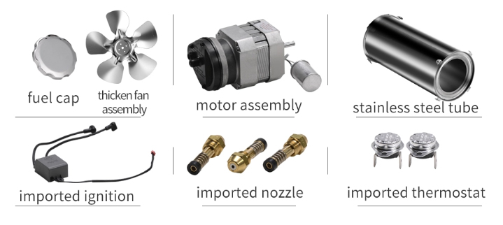 30kW Portable Industrial Diesel Fan Heater(图2) Fan heater spare parts