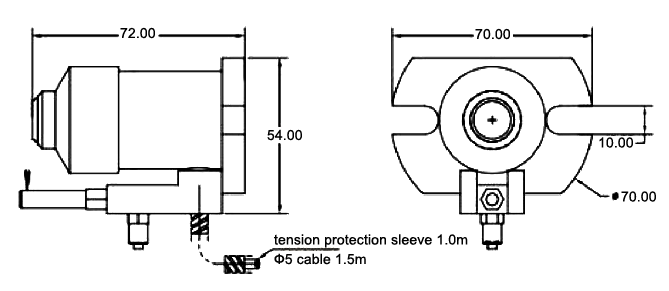 CNC Tool Setter for Z Axis Setting, Height 72mm(图1) CNC tool setter for z axis setting height 72mm dimension